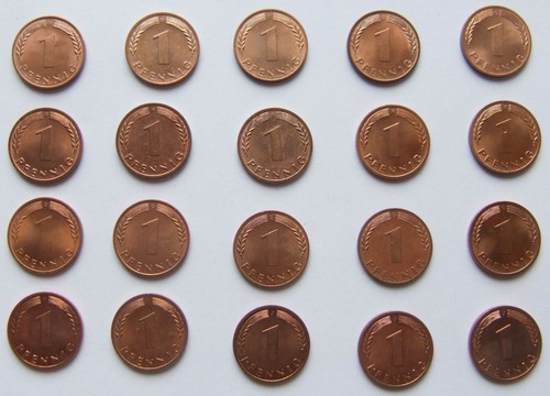 Pfennig brd kursmünze - 1,