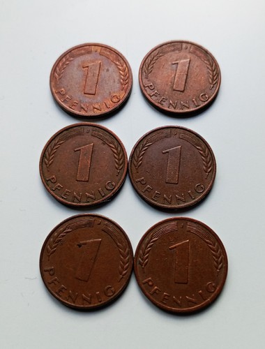 Brd münzen pfennig - 6, pfennig,