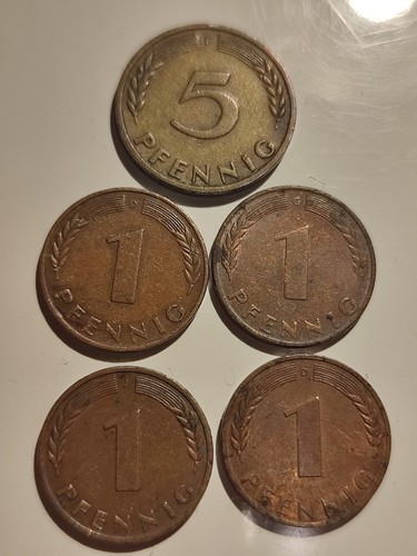 Pfennig münzen konvolut - pfennig-münzen,