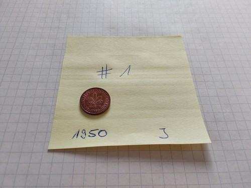 Pfennig münze 1950 1 - 1, 1950-j