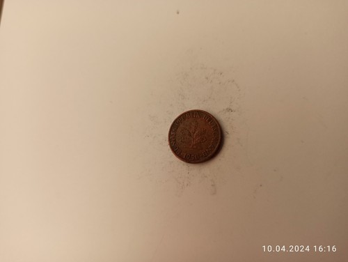 Pfennig münze 1950 - pfennig, (j)