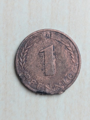 Pfennig münze 1950 j - 1,