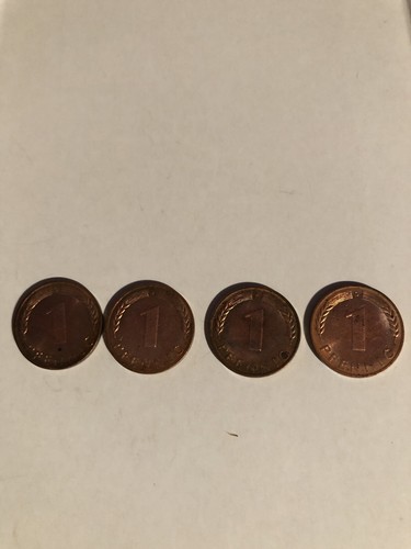 Pfennig 1950 g - 1, d,f,g,j
