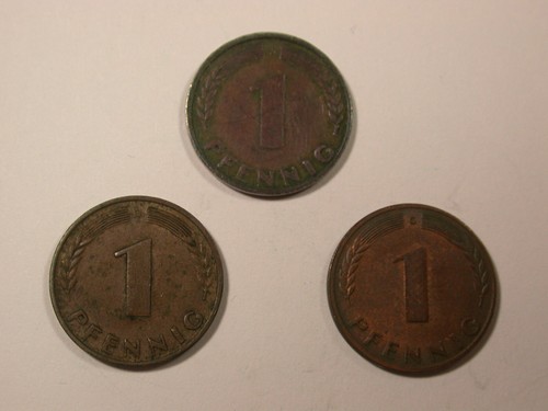 Pfennig 1949 1950 d - j,,