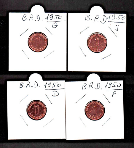 Pfennig münzen komplett - pfennig,