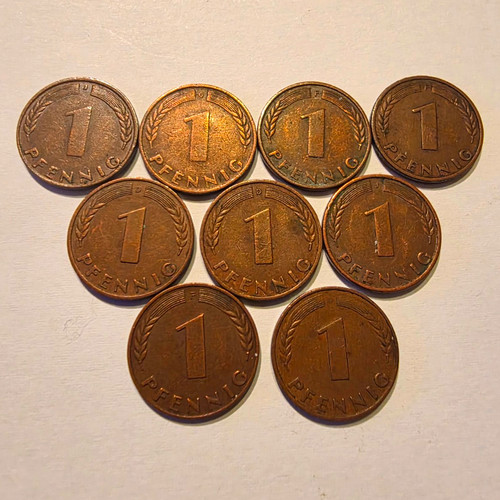 Brd pfennig 1950 9 - brd,