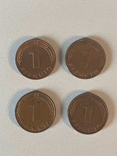 Pfennig 1950 d f - 1950, g,d,f,j