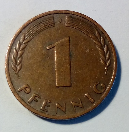 Münze brd ein pfennig - brd, (02)